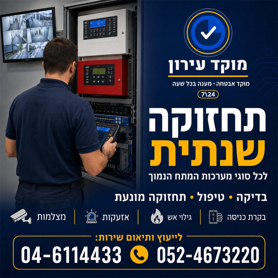 תחזוקה שנתית לכל סוגי מערכות המתח הנמוך – בדיקה, טיפול ותחזוקה מונעת